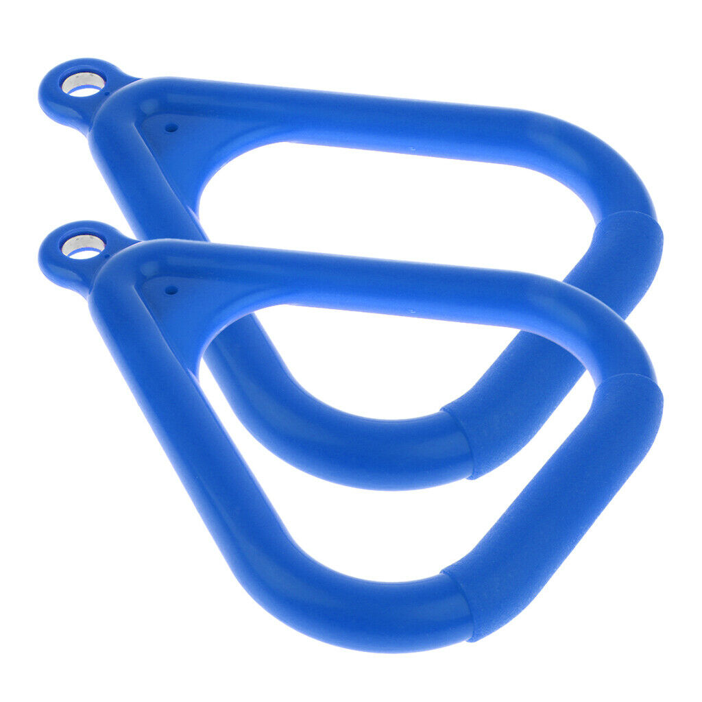 2pcs Plastic Trapeze Rings Replacement for Kids Swingset, Playset, Gym Jungle,