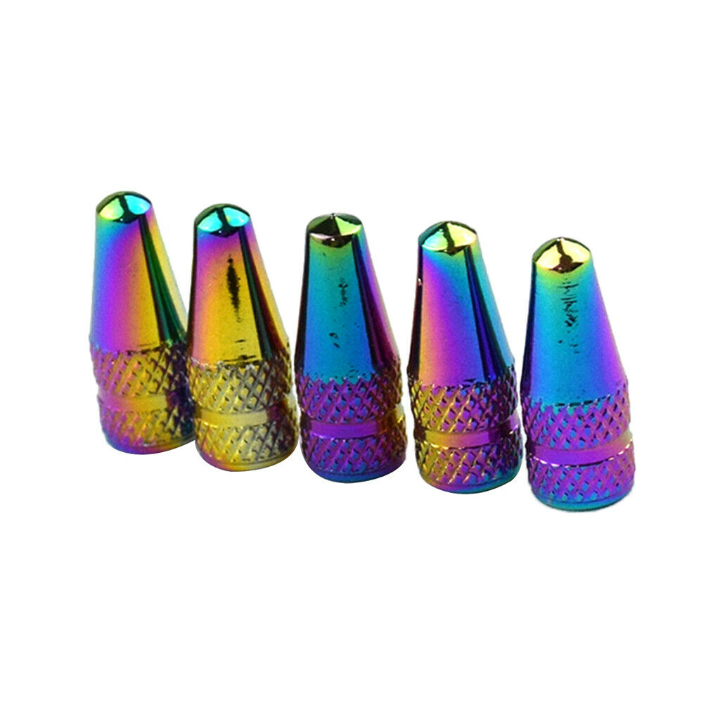 Auto Car Motor Vehicles Rainbow Color Tire Valve Caps Cover