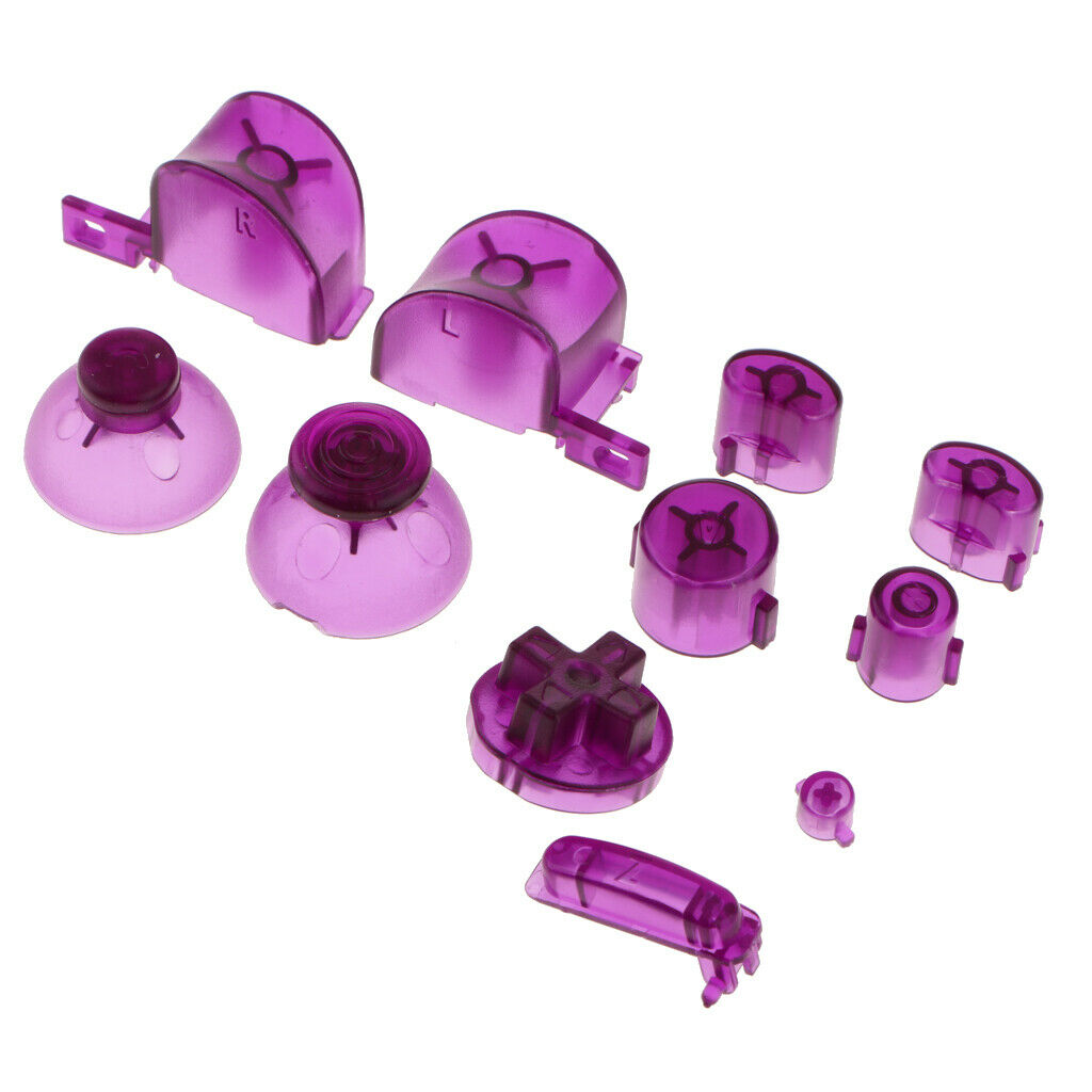Bullet ABXYZ Buttons+Thumbsticks & D-pad for   NGC Controller Purple