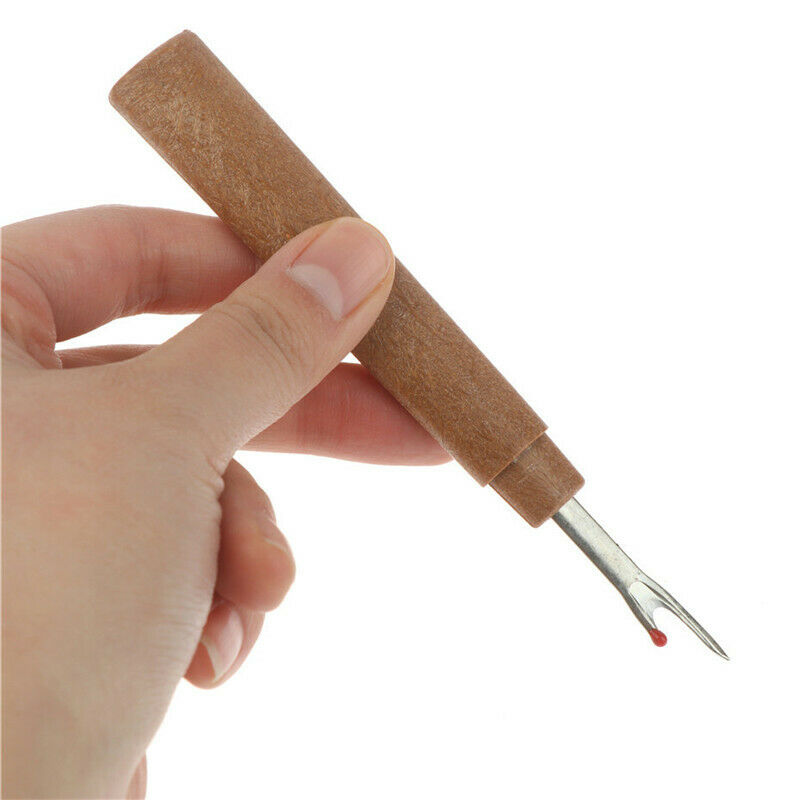 Steel Wood Handle Craft Thread Cutter Seam Ripper Stitch Needle Arts SewinA Rf