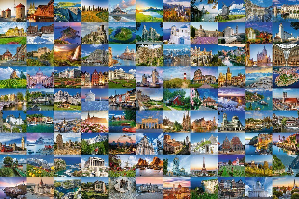 17080 Ravensburger Jigsaw Puzzle 99 Beautiful Places in Europe 3000 Pcs Age 12+