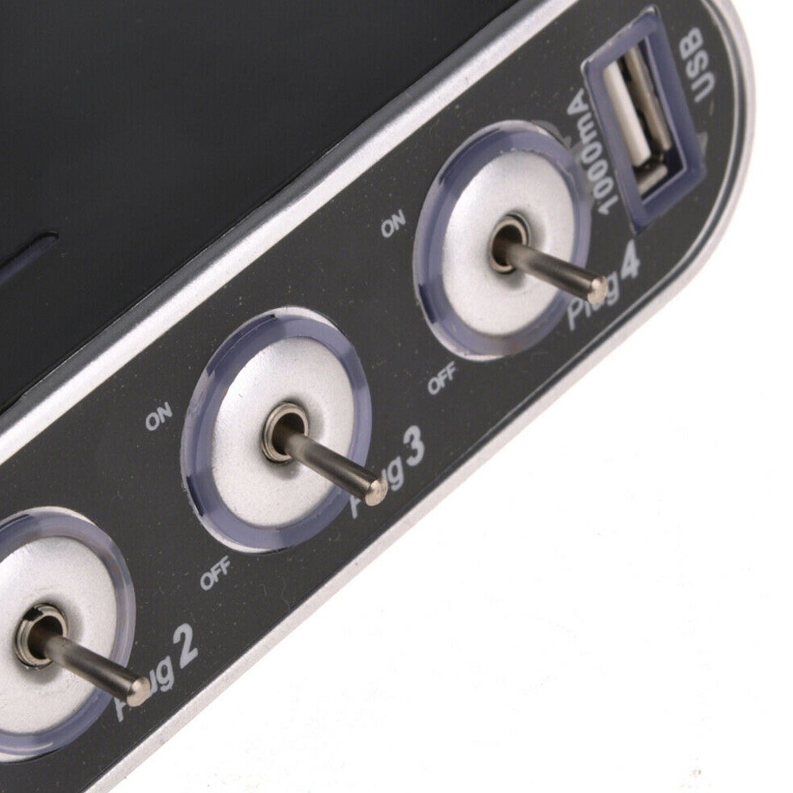 4 Compartment USB Car Charger  Lighter Adapter Distributor 12V 24V