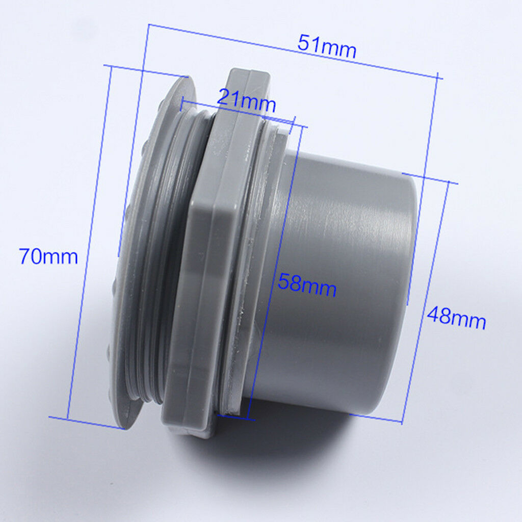 Replacement RV Interior Side Air Exhaust Vent Ventilation Outlet 60mm Grey