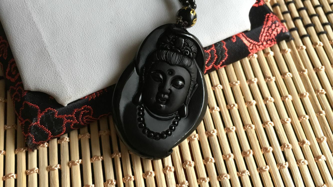 100% natural sculpture Avalokitesvara pendant free testing certificate necklace