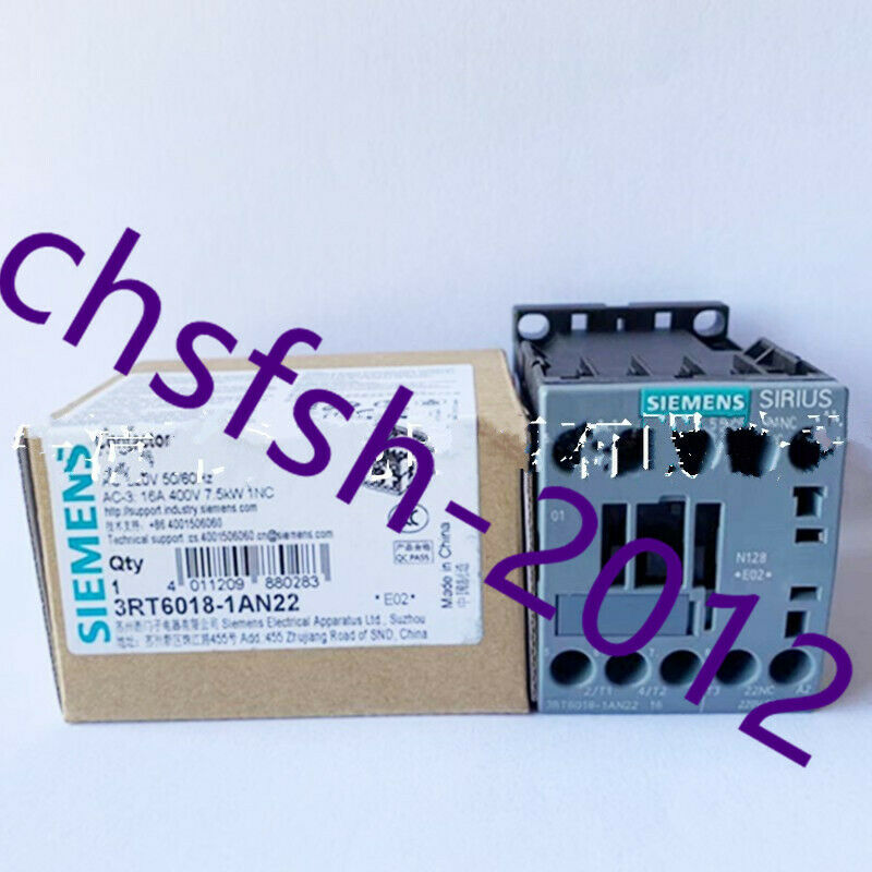 1 pcs New IN Box Siemens  3RT6018-1AN22 brake AC contactor