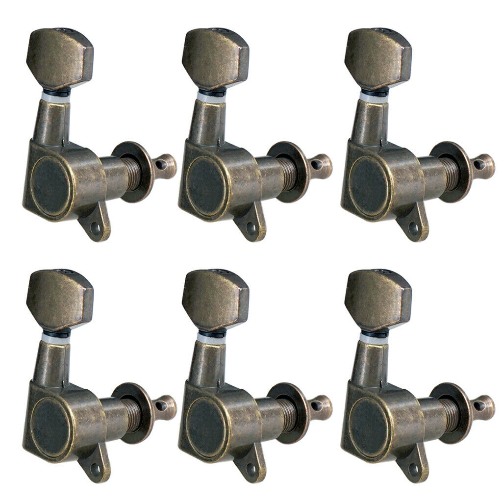 6pcs 6R Sealed Gear Guitar Tuning Pegs Machine Heads for Guitar Accessories