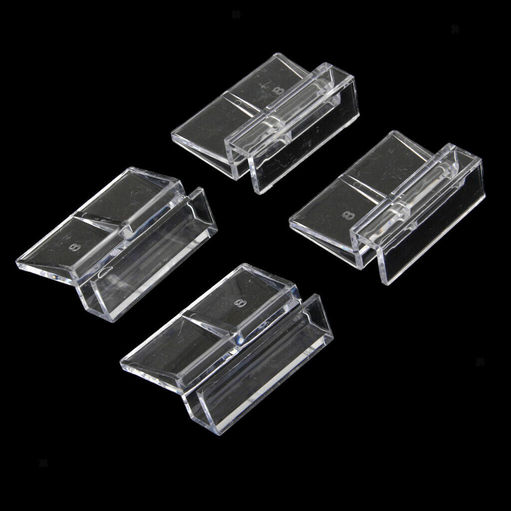 16pcs 6-12mm Aquarium Fish Tank Glass Cover Acrylic Clips Clamps Support