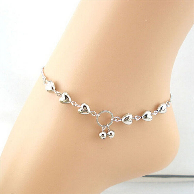 Women Heart Cherries Chain Anklets Bracelet Barefoot SandalsBeach Foot Jewe~Z Rf