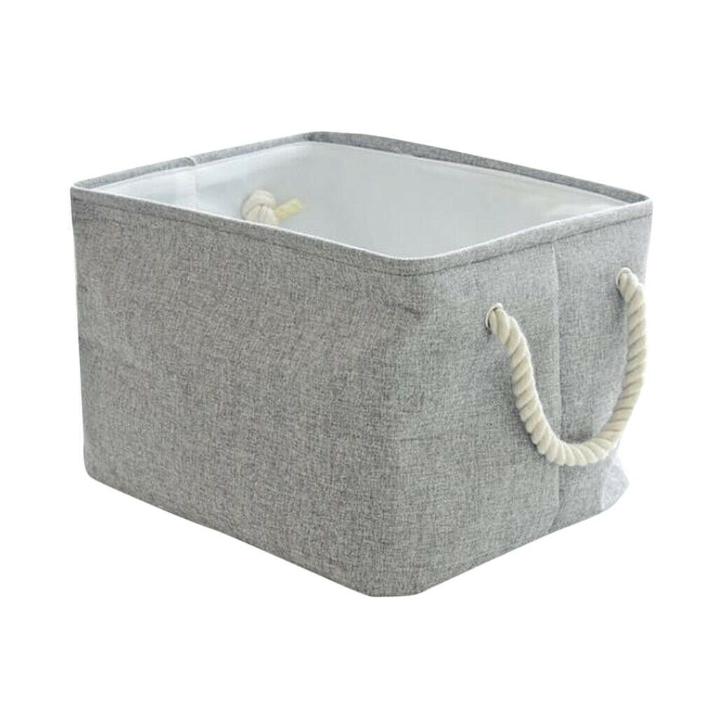 Children Room Toys Clothes Storage Basket Hamper Laundry Organizer Grey