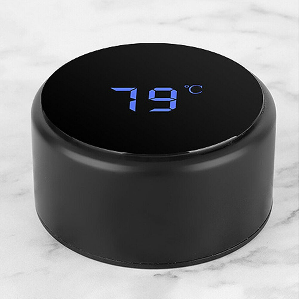 500mL Smart Insulation Cup Stainless Steel LED Touch Screen Water Bottle @
