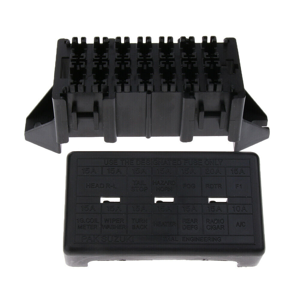 DC 12V-32V 14-Ways Circuit Car Boat Automotive ATC/ATO Blade Fuse Box Holder