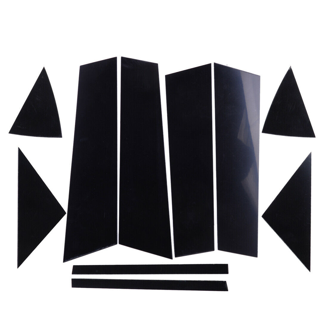 Black Door Window Pillar Post Cover Trim Set Fit For Mazda 3 Axela 14-17
