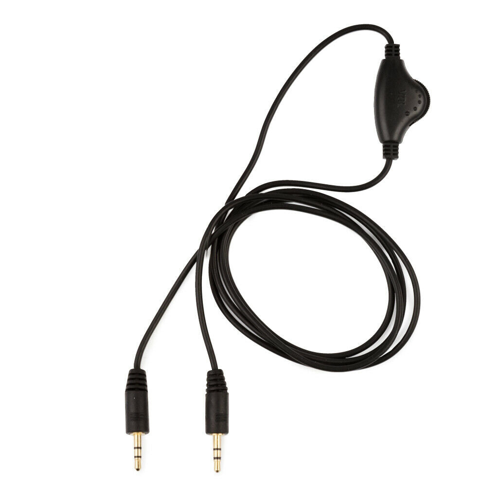 Talkback Cable w Vol Control for Turtle Beach Gaming Headsets Chat Lead Mic