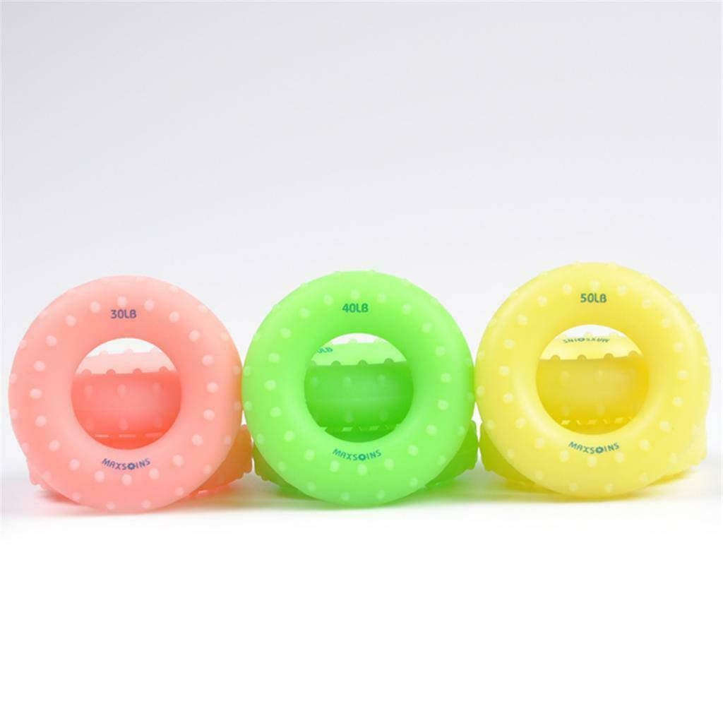 Finger Gripper Strengthener Hand Grip Exerciser Ring 30LB Pink