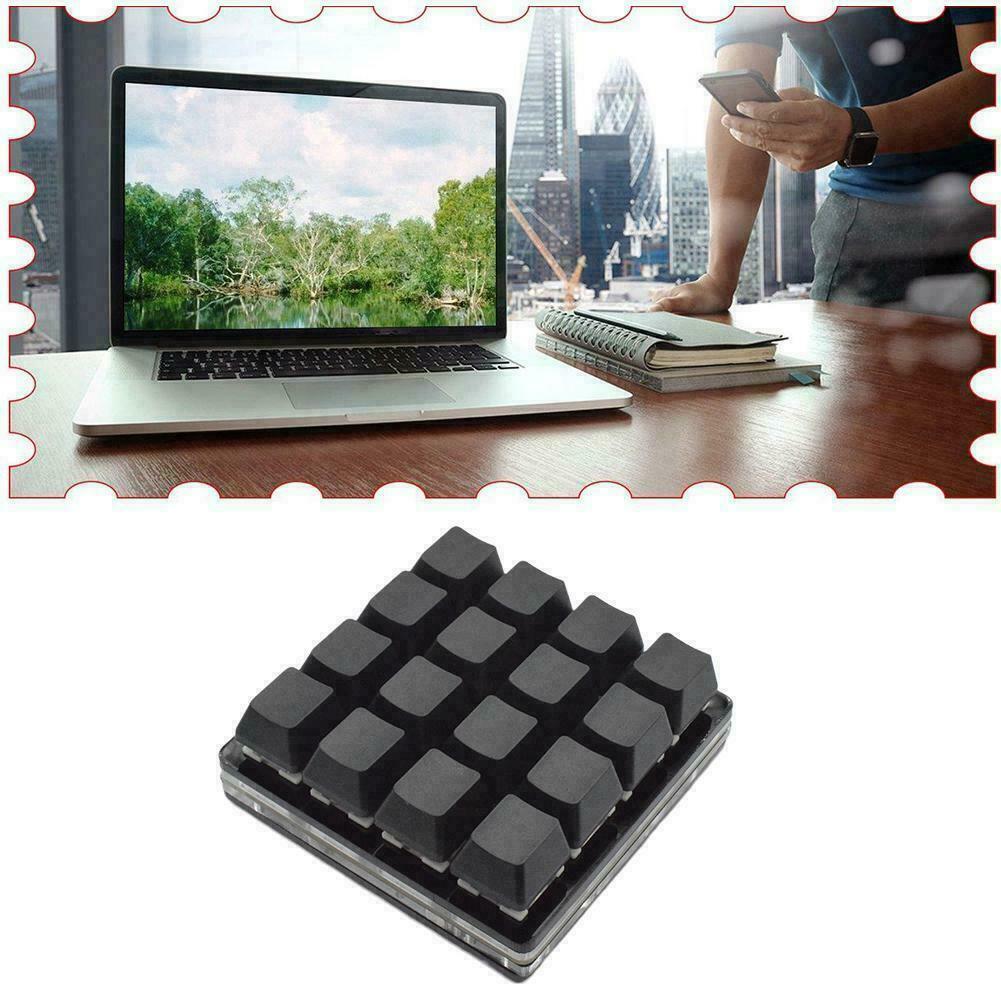 16-key Black Keypad Mechanical Keyboard Custom Shortcut Programmable Keys V1S6