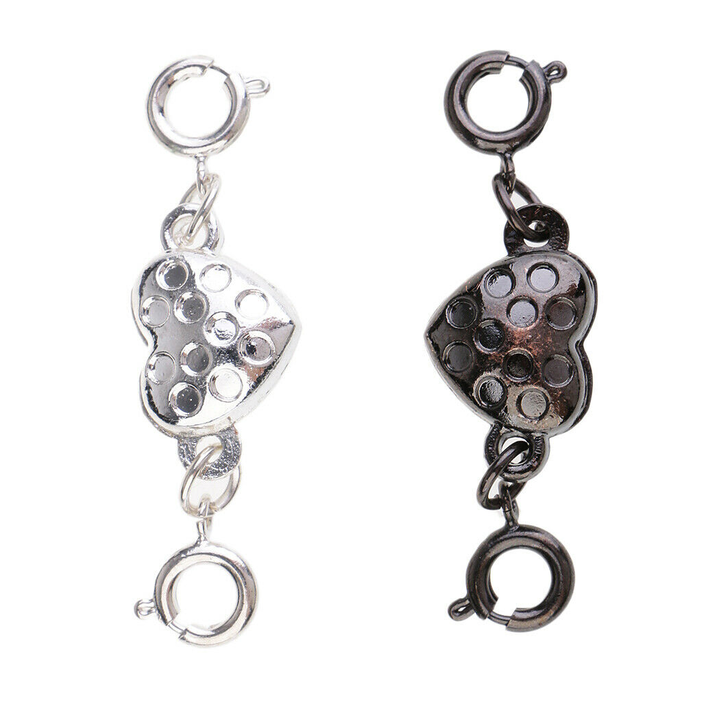 2x   Rhinestone   Crystal   Magnetic   Converter   Necklace   Jewelry   Making