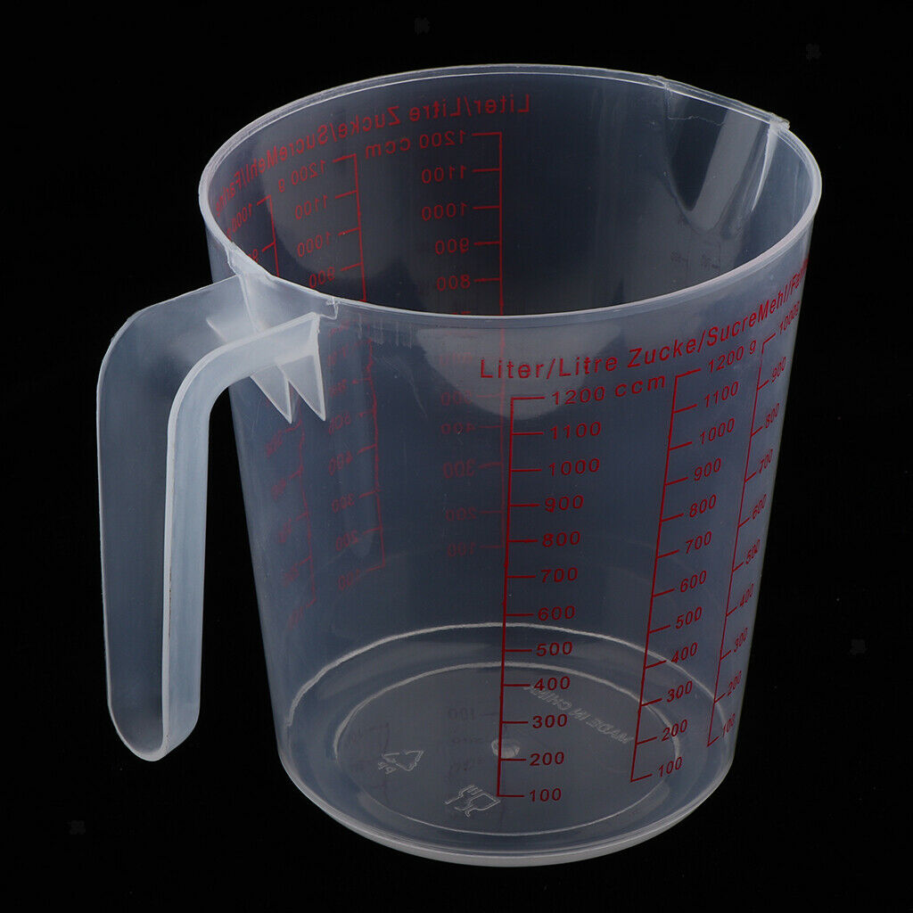 1 Cup Plastic Measuring Cup Beaker Measuring Tools 13.5cm For Kitchen Baking