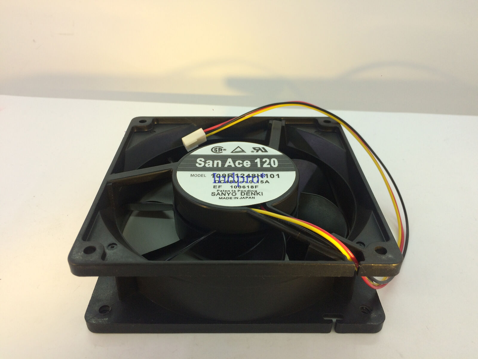 For Sanyo 109R1248H101 Server Square Fan DC 48V 0.15A 120X120X38mm 3wire 3-pin