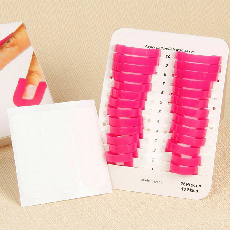 20pcs French Manicure Finger Nail Art Case Professional Nail Tips Cover Polish