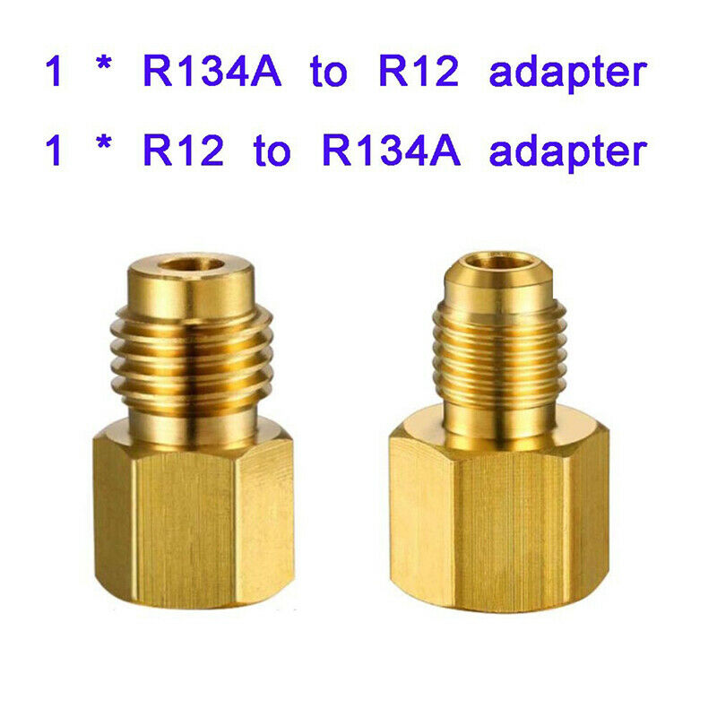 R12 To R134a Adapter Kit 1/4 Female 1/2 Male Air Conditioner Adapter Va JYDFAU