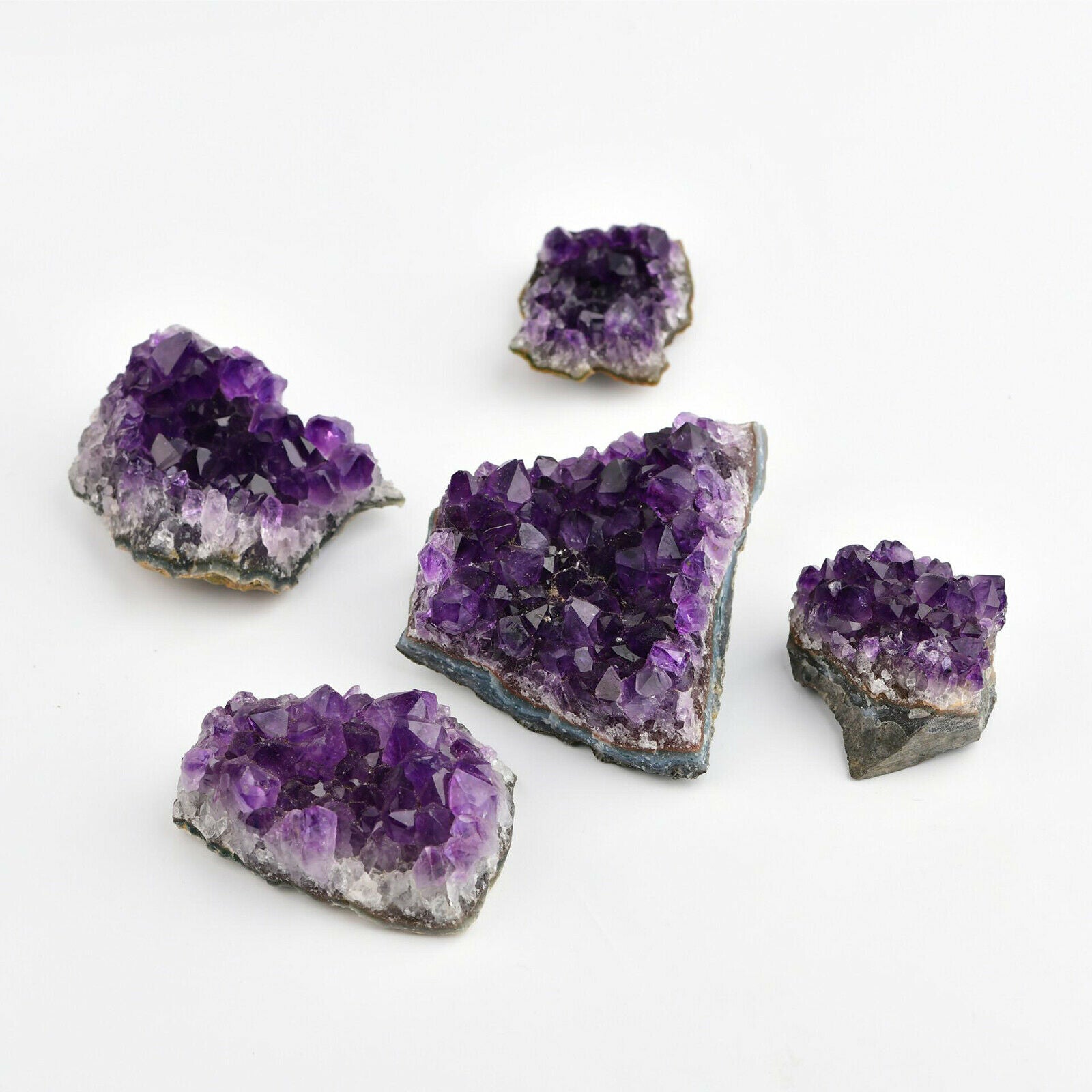 Natural Amethyst Quartz Geode Druzy Cluster Specimen Gem Pure Aura 40-50g