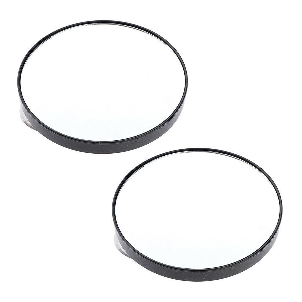 2 Pieces 10X Magnifying Round Mirrors with 2 Mounting Suction Cups - Use for