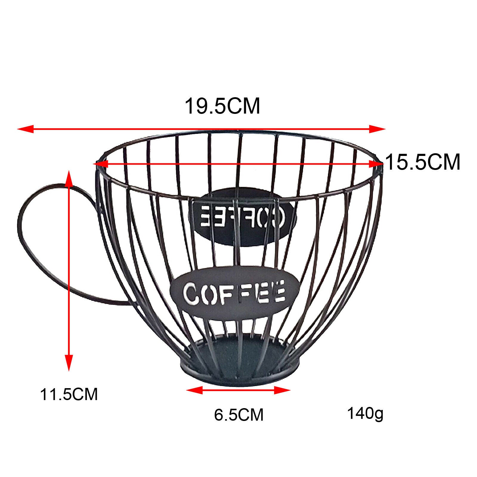Set of 2 Universal Kitchen Coffee Pod Holder Multi-functional for Home Cafe