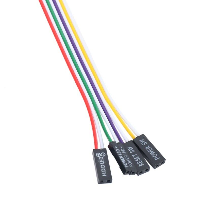 PC Case Red Green LED Lamp AT Supply Reset D Switch Lead 20" Q1J1J1