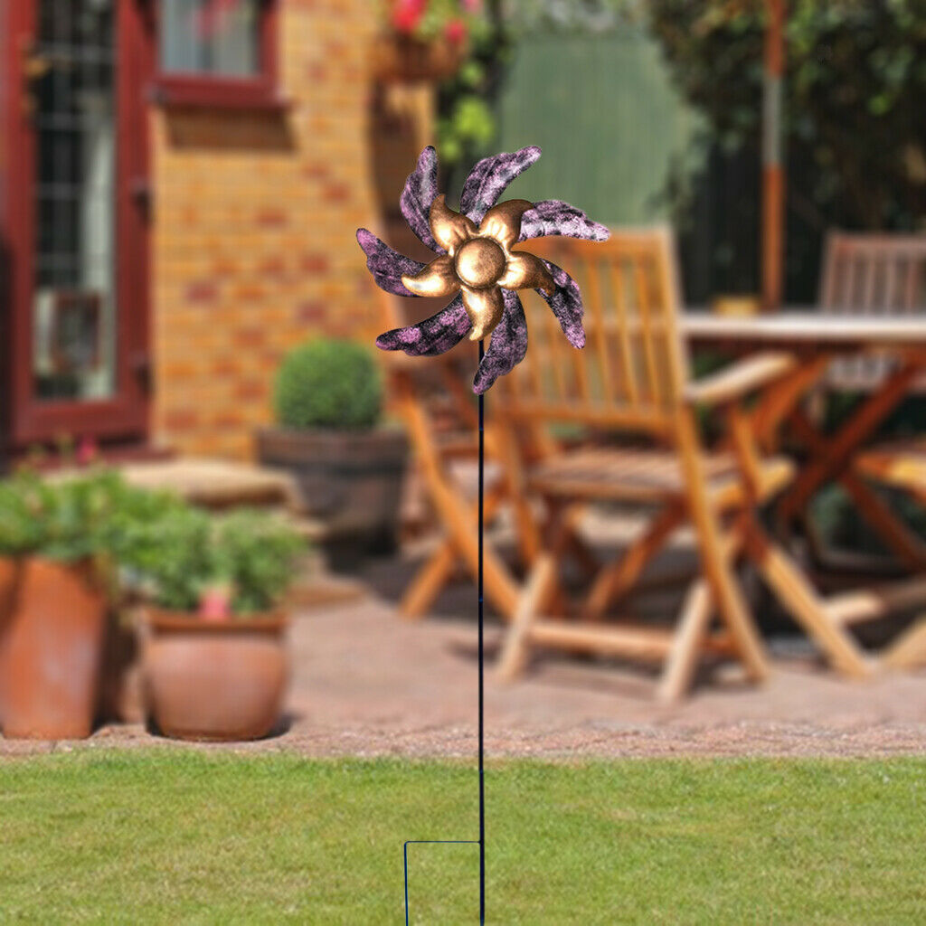 Outdoor Windmill Spinners Flower Bed Decoration Wind Spin Whimsical Gifts