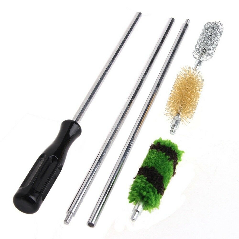 12GA Barrel Cleaner Gun Bore Brush Aluminum Rods Cleaning Kit Hunting