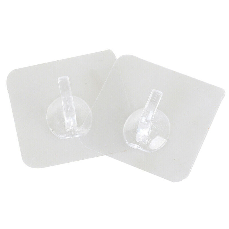 20pcs Strong Self Adhesive Door Wall Hangers Hooks Suction Rack Cup SuckerFCA