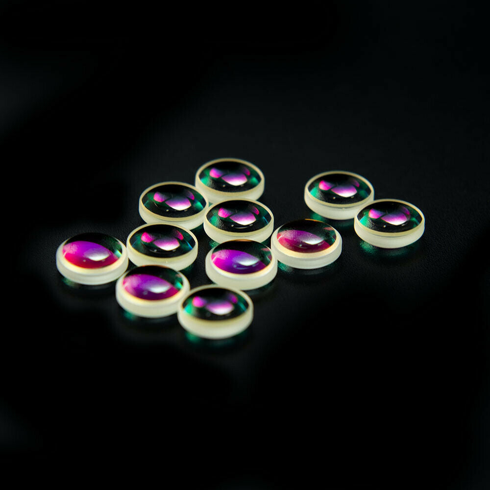 20pcs Optical Glass Defective Double Convex Magnifier Lens Decorative Prism