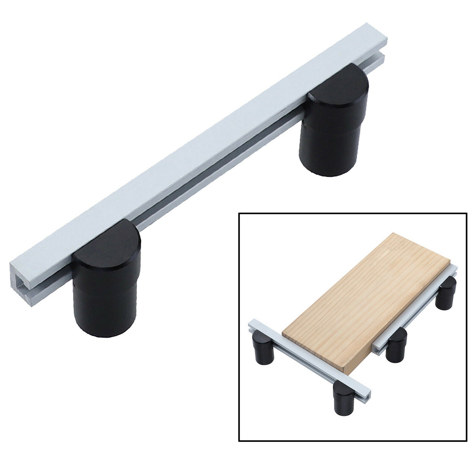 DIY Baffle Planing Stop Board Table Workbench Auxiliary Workbench Accs