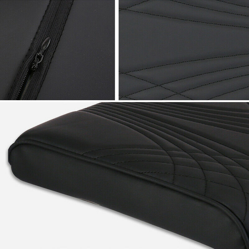 Car SUV PU Leather Center Console Elbow Support Rest Armrest Pad Pocket Heighten