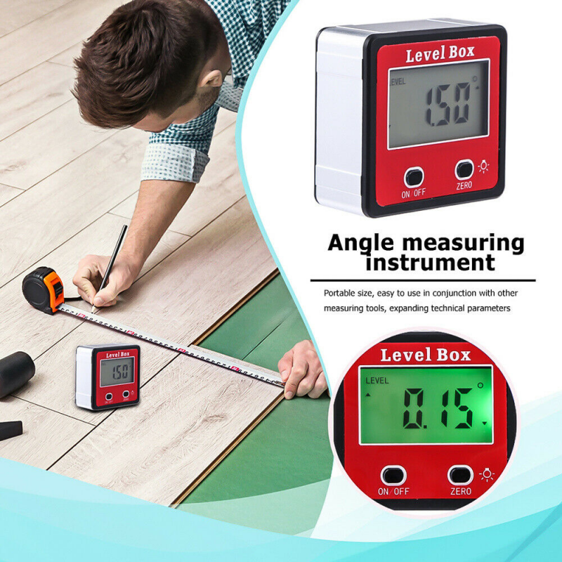 Digital Magnetic Tool Bevel Box Protractor Protractor Inclinometer Lcd