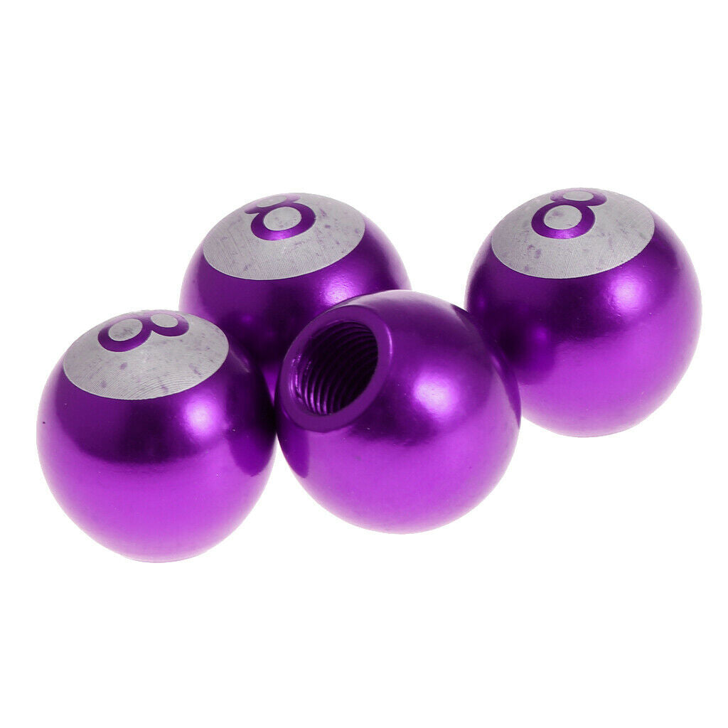 4x Purple Car Wheel Tire Valve Dust Stems Air Caps Accessories