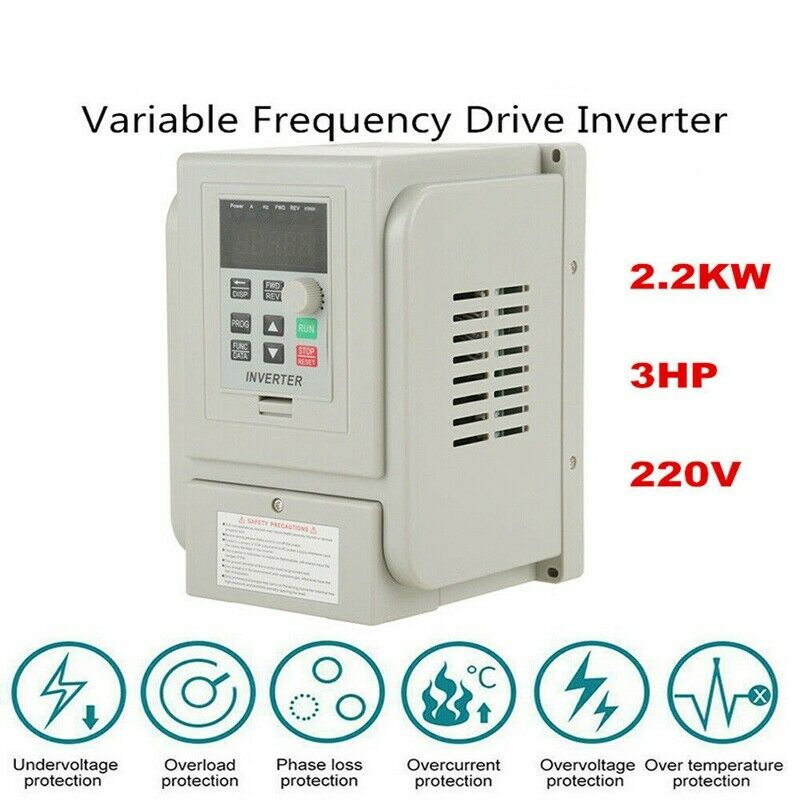2.2KW 3HP 220V Variable Frequency Drive Inverter CNC VFD VSD Single To 3 PhaseZ3