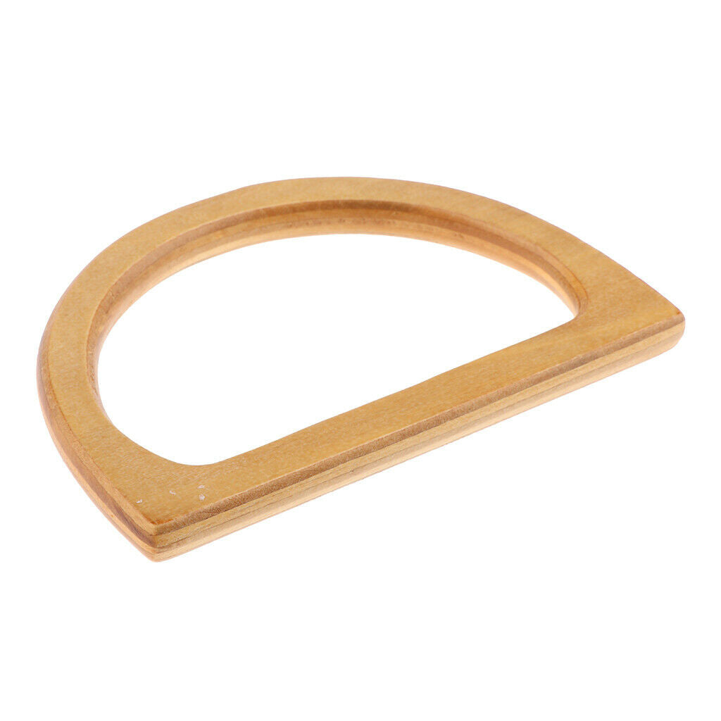 2x Fashion Solid Wood Bag Handle Replacement Handbag Frame Purse Bag Making