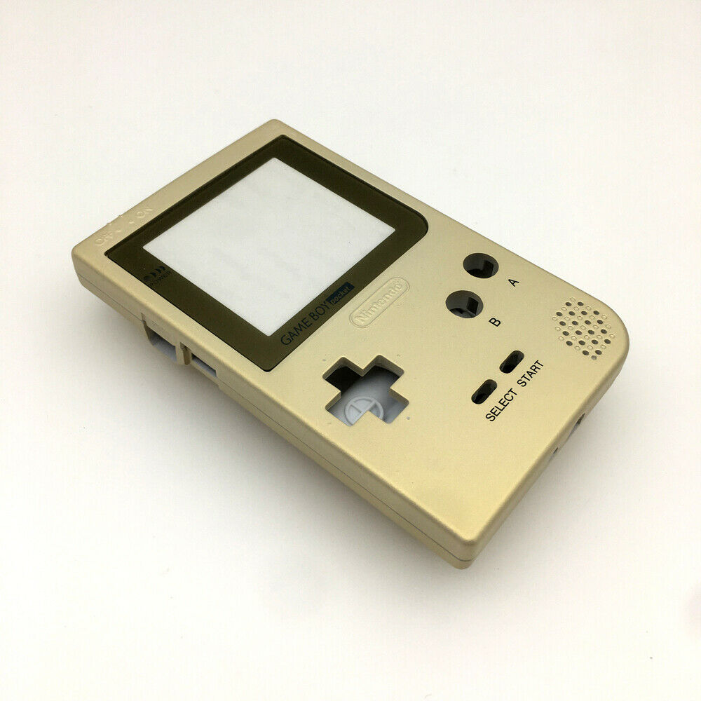 Newest Golden Full Housing Shell Case Cover Kits For Game Boy Pocket GBP Console