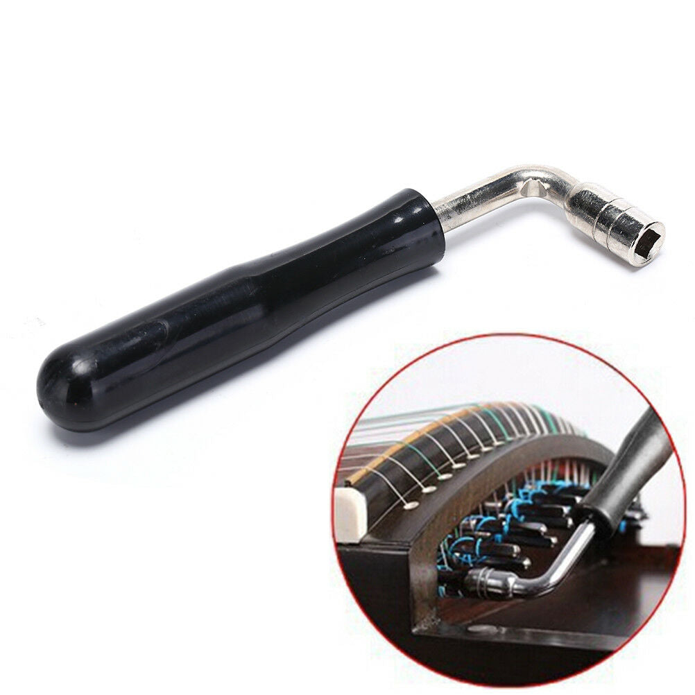 1x Square Shape exquisite hard steel Guzheng Tuning Hammer Wrench Tuning Tool、DD