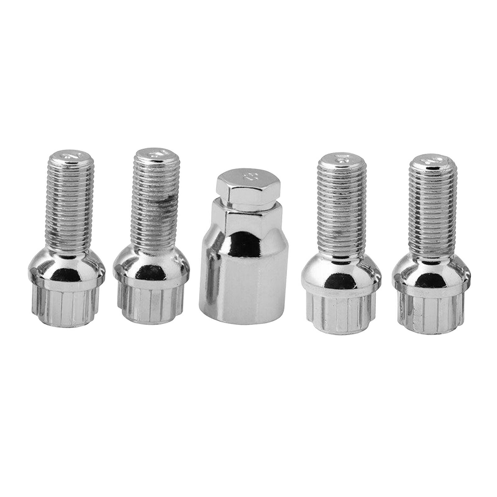 5pcs Wheel Locking Bolts Fit for VW GOLF Passat Scirocco Touran M14x1.5