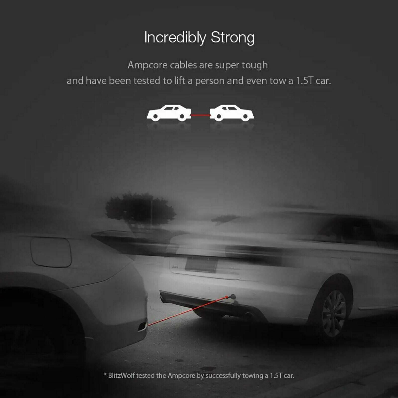 BlitzWolf 1.8m AmpCore Turbo Micro USB Fast Charging Charger Data Cable Cord