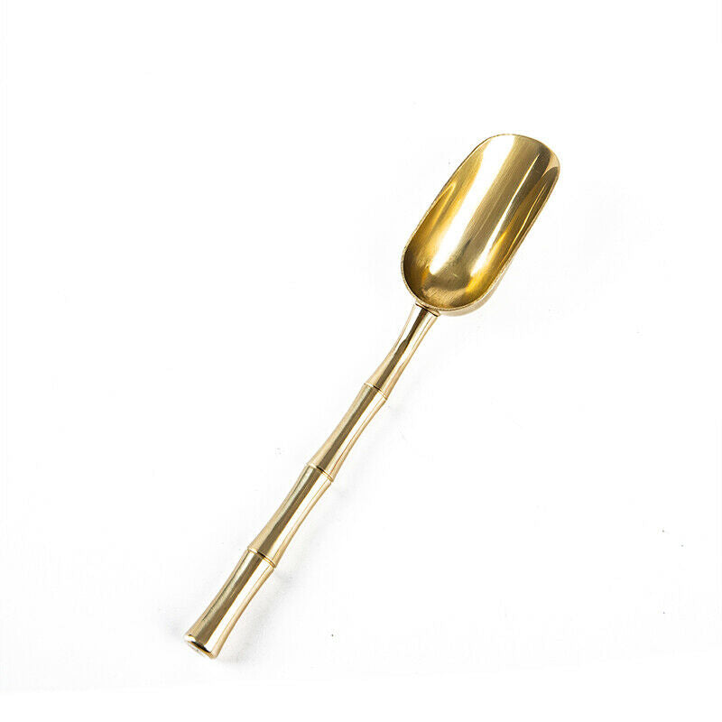 Brass Copper Dinnerware Set Spoon Tea Spoon Dessert New Bamboo Creati.l8