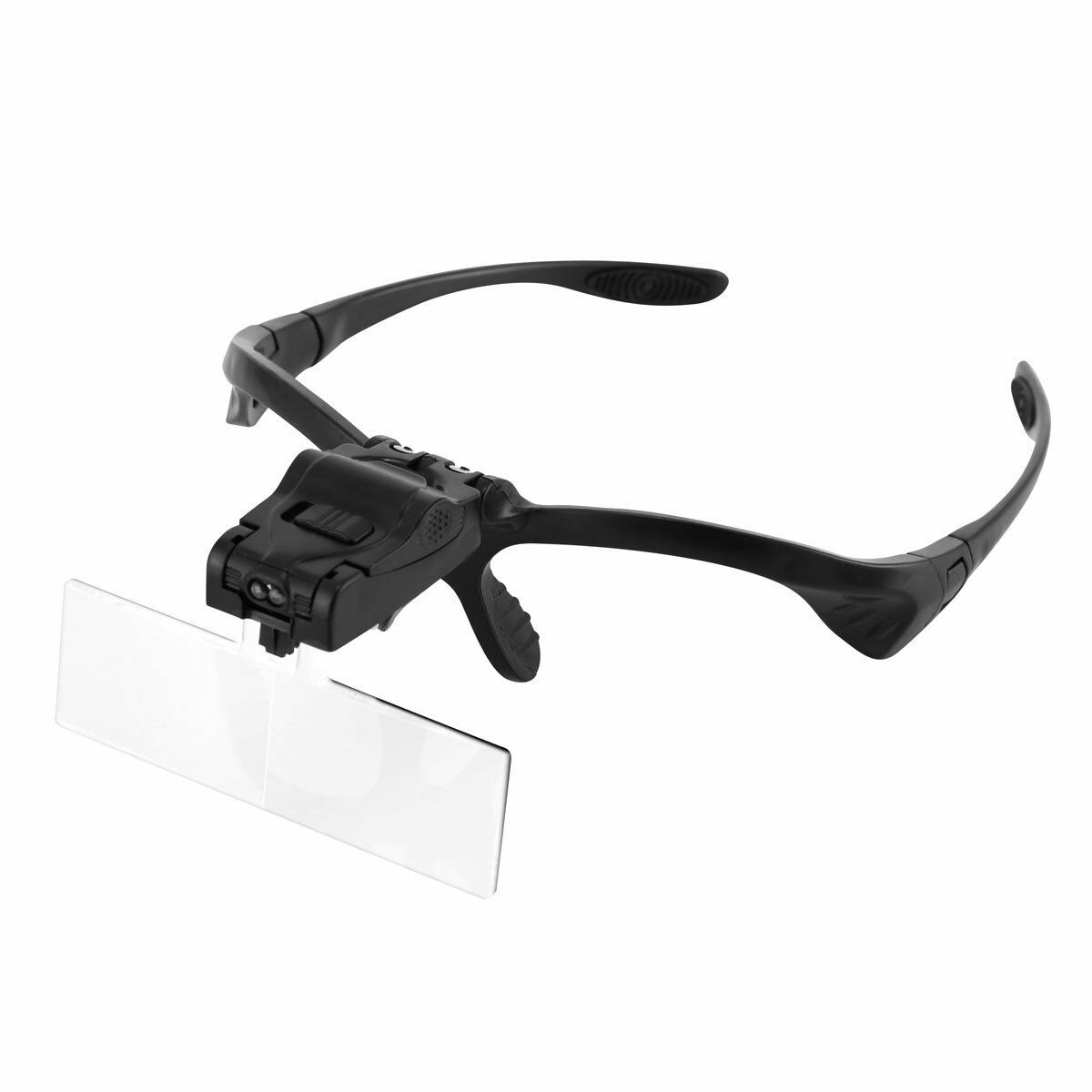 5-Lens 1.0X 3.5X Bracket Headband Magnifier Magnifying Glasses 2 LED Eye Loupe