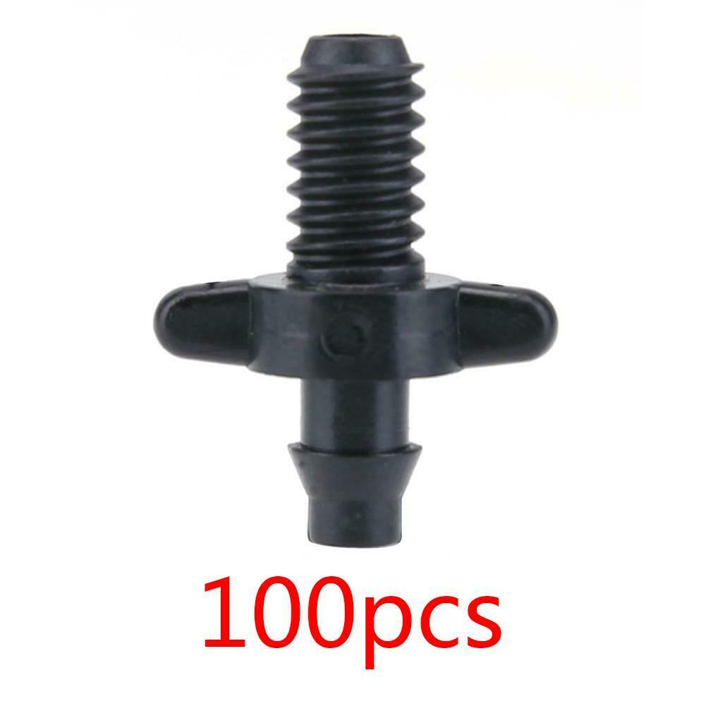 100pcs 6mm Male Thread Single Barbed 4/7mm and PVC Hose Garden Home Connect