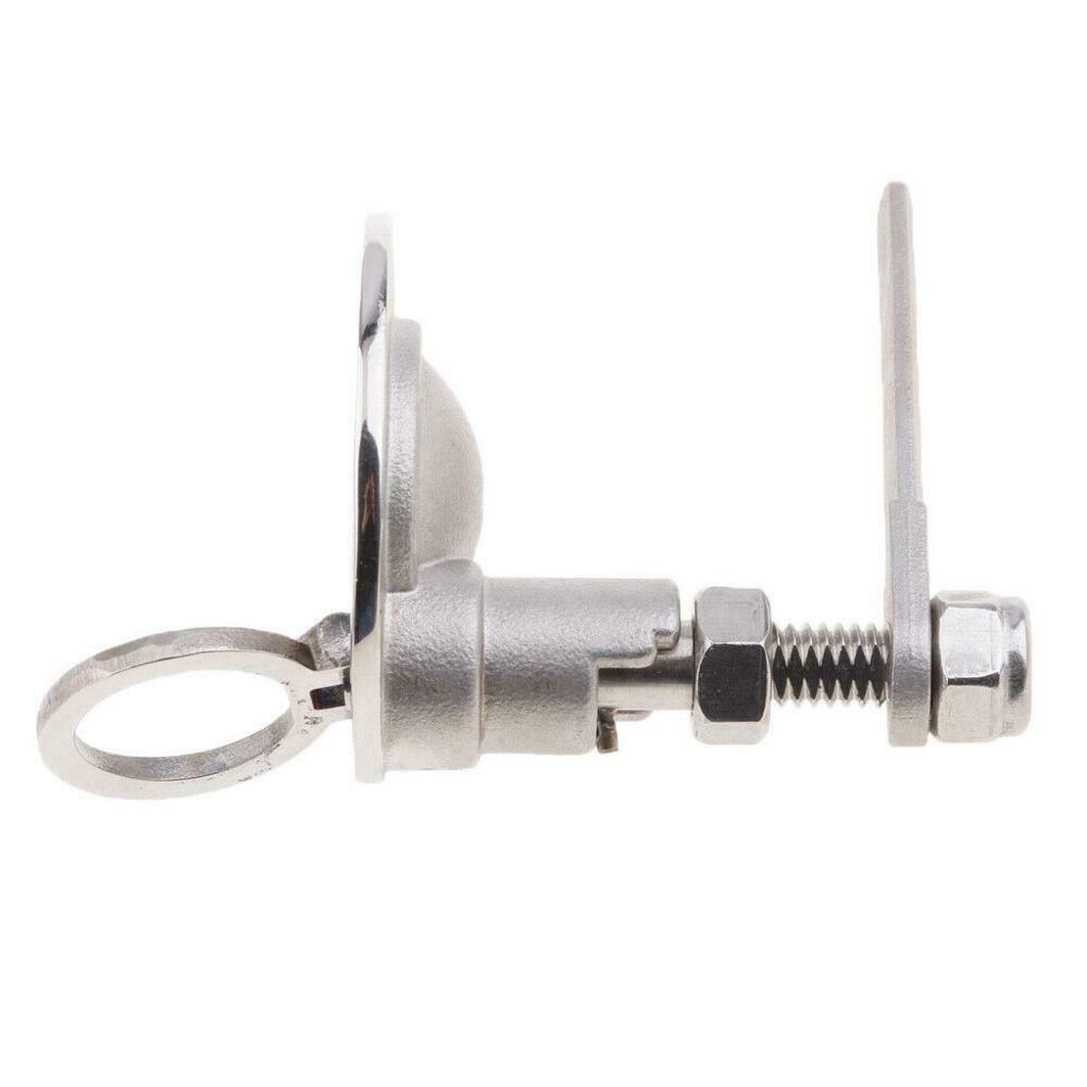 Boat Hatch Turning Lock Lift Ring Handle Latch- 2" - Marine Stainless Steel