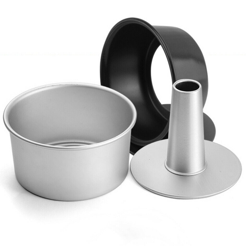 2 Sets 8Inch Chiffon Cake Mold Nonstick Angel Food Cake Pan Easy to clean