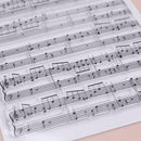 DIY Crafts Music Backdrop Scrapbooking Mould Silicone Clear Stamp for Paper Card