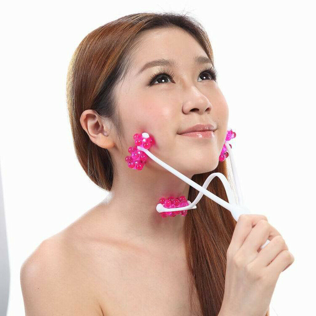 2 in 1 Face Chin Neck Beauty Tool , Roller Massager Lift Up V Line Double Chins