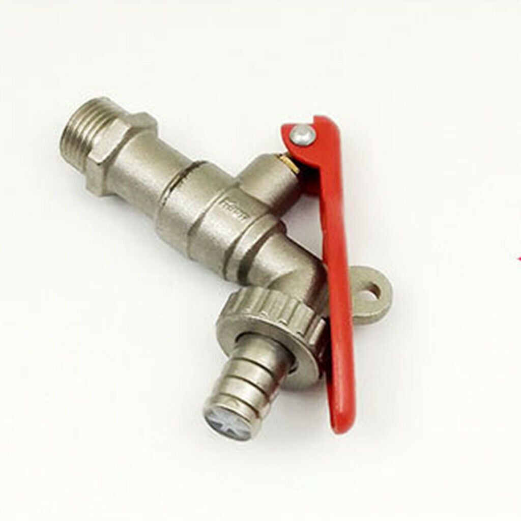 2 pieces Home Garden Locked Faucet Water Tap 1/2 inch DN15 Male Thread - Heavy
